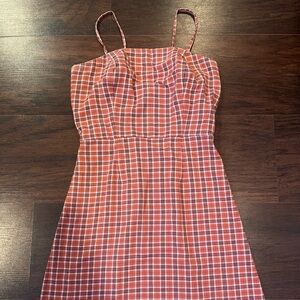 Aeropostale Plaid Spaghetti Strap Dress